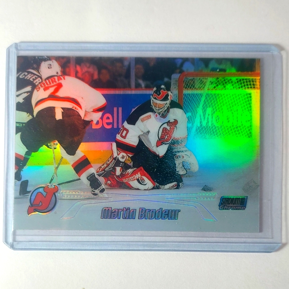 Martin Brodeur HOF Goalie 1999/00 Topps Stadium Club - Chrome Refractor #15